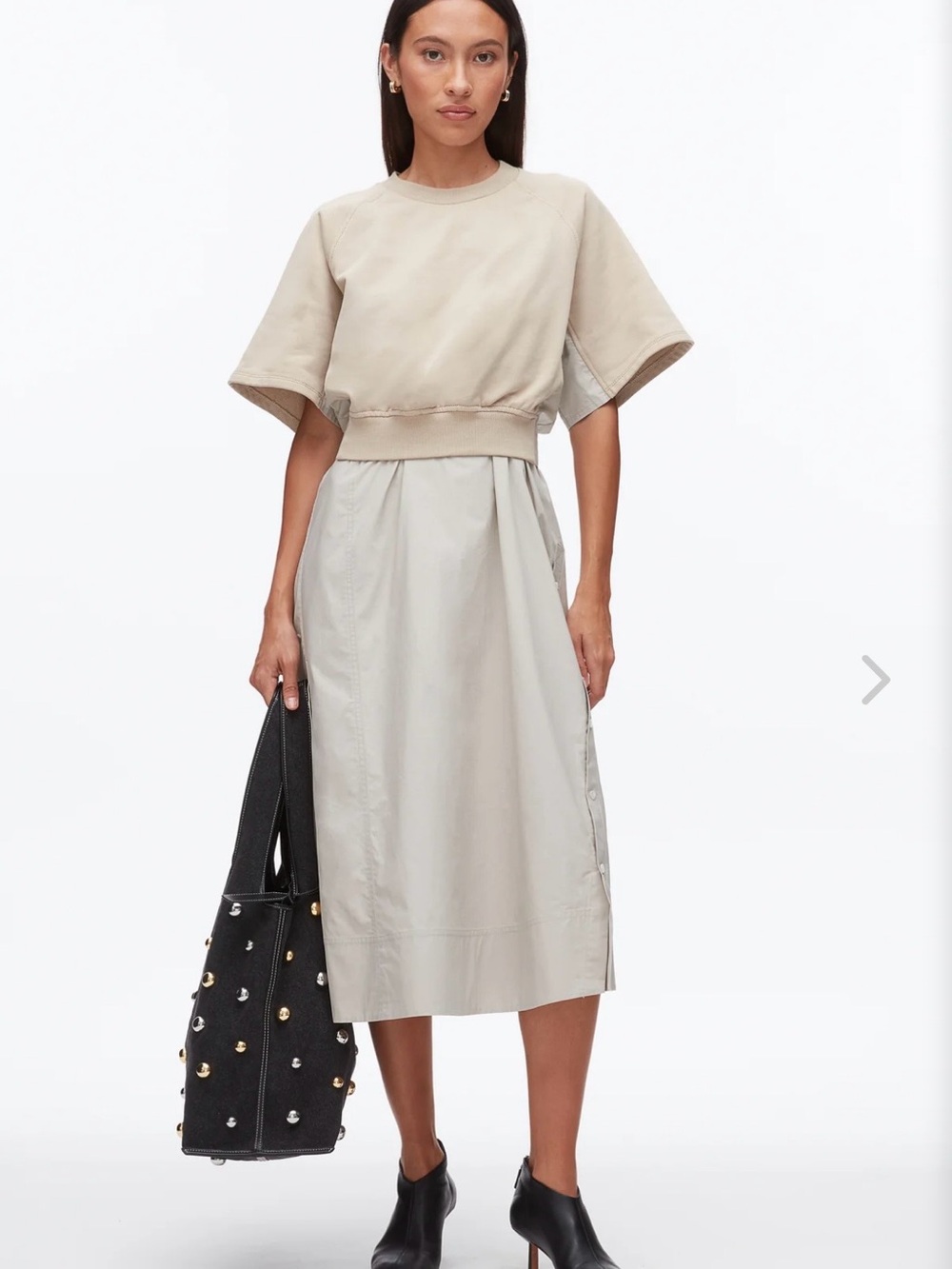 French Terry Combo Dress